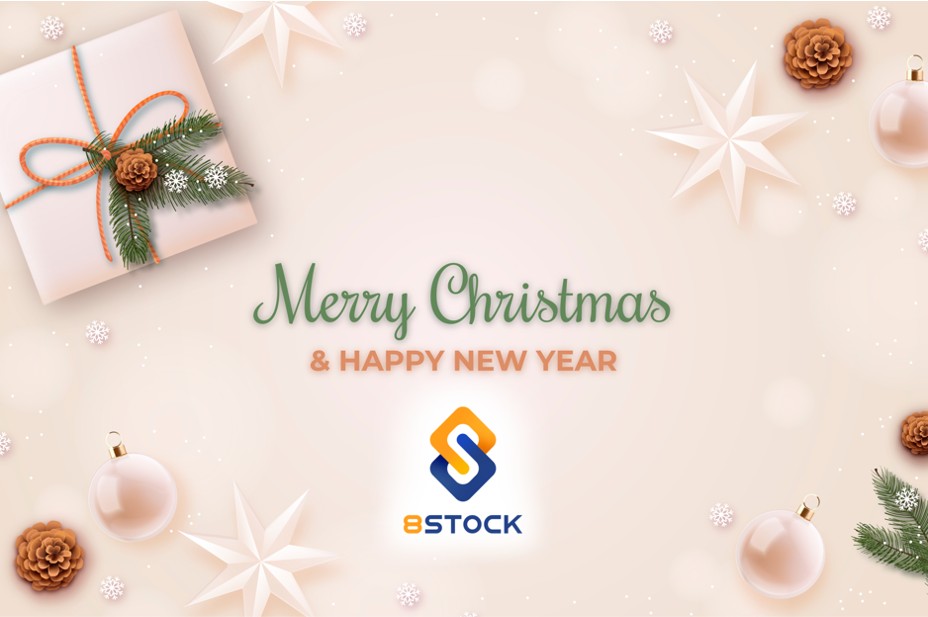 merry christmas from 8stock